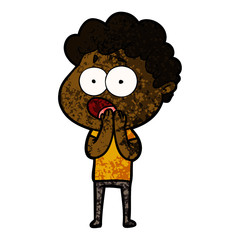 cartoon man gasping in surprise