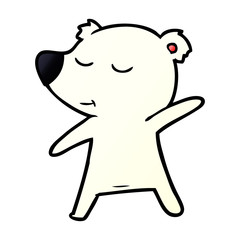 happy polar bear cartoon
