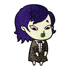 cute cartoon vampire girl