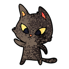 confused cartoon cat