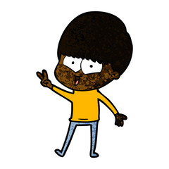 cartoon happy boy