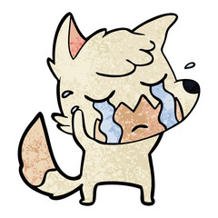 crying fox cartoon