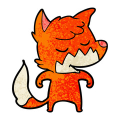friendly cartoon fox
