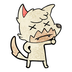 cartoon dead fox