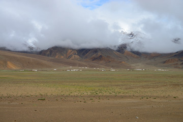 Chechekty village in the Pamir Mountain Range, Tajikistan