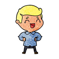 cartoon laughing man