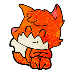 cartoon friendly fox