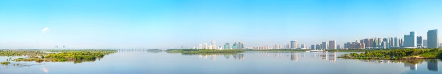 Fototapeta na wymiar Songhua River, located in Harbin, Heilongjiang, China.