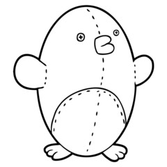 cartoon stuffed toy penguin