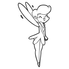 Fototapeta premium cartoon fairy