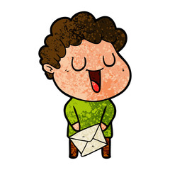 laughing cartoon man