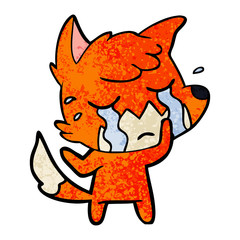 crying fox cartoon