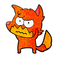cartoon annoyed fox