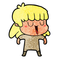 cartoon woman