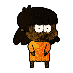 cartoon smiling woman