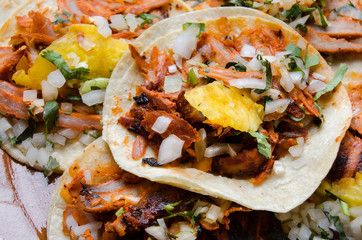 Mexican food: Tacos al pastor