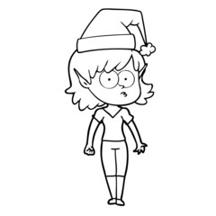 cartoon elf girl staring