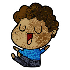 laughing cartoon man