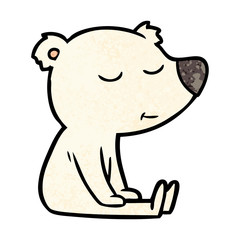 happy polar bear cartoon