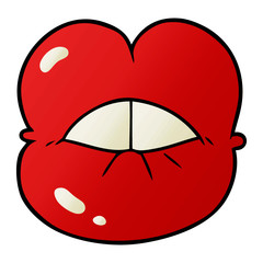 cartoon full lips