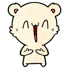 happy polar bear cartoon