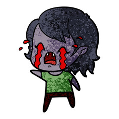 cartoon crying vampire girl