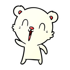 happy polar bear cartoon