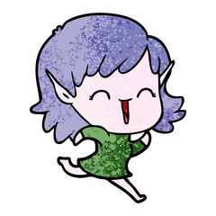 cartoon elf girl