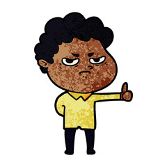 Obraz premium cartoon angry man