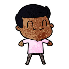 cartoon friendly man