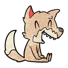 laughing fox cartoon