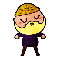cartoon man with beard