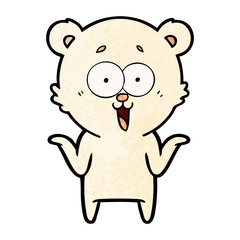 Fototapeta premium laughing teddy bear cartoon