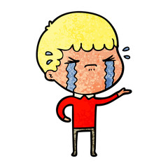 cartoon man crying