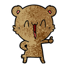 happy bear cartoon