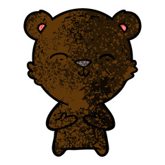 happy cartoon bear