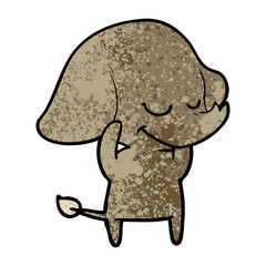 cartoon smiling elephant