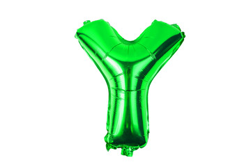 English alphabet   from  balloons on a white background .