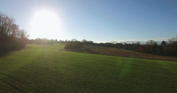 Drone in nature campain winter