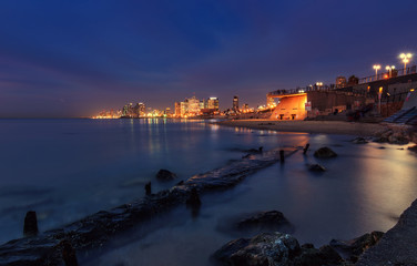 Fototapeta premium Night Shot. Tel Aviv