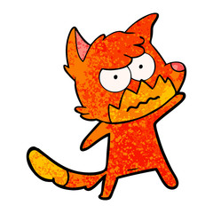 cartoon annoyed fox