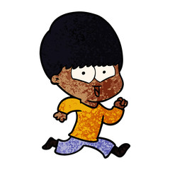 cartoon happy boy
