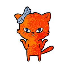 cute cartoon cat