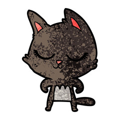 calm cartoon cat