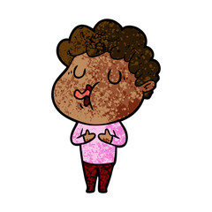 cartoon man singing