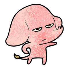 annoyed cartoon elephant
