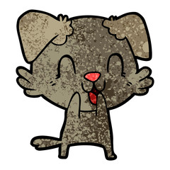 laughing cartoon dog