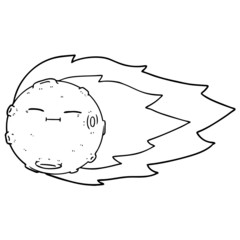 cartoon meteorite