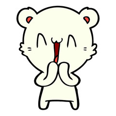 Fototapeta premium happy polar bear cartoon