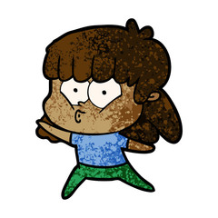 cartoon whistling girl